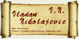 Vladan Nikolajević vizit kartica